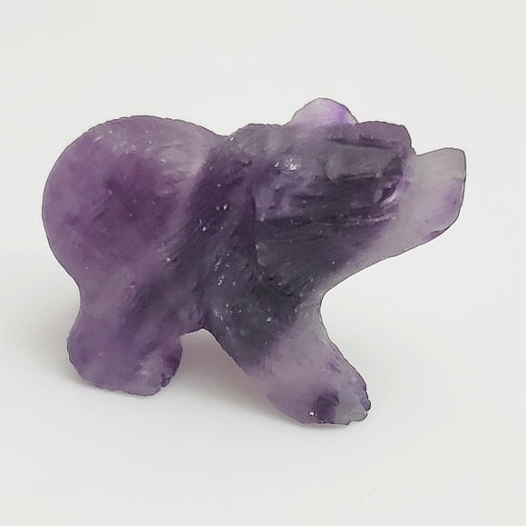 Fluorite Carved Bear - Picture 3 of 4